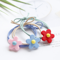 South Korea Hyuna small flower hair rope net red with the same head rope female bracelet dual-purpose tied hair leather band headwear hair accessories