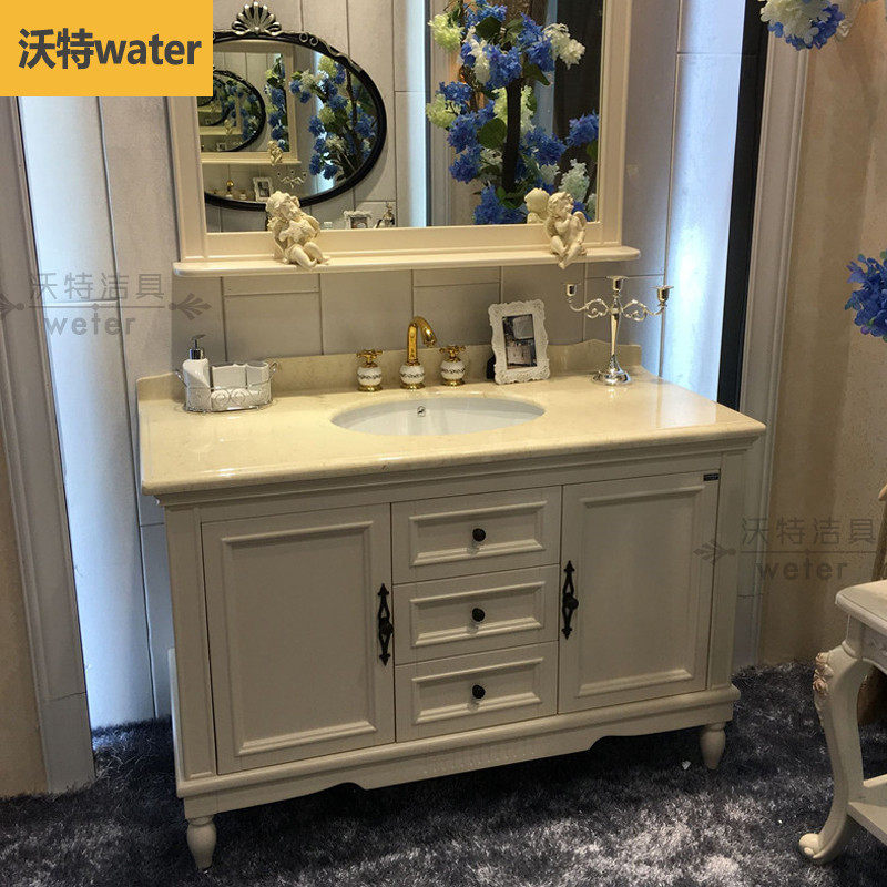 Bathroom American Oak Bathroom Cabinet Combination Floor To