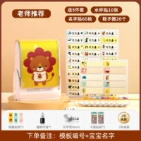 Мультяшная именная наклейка, обувь, лев