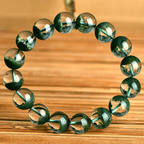 K11z Bracelet ghost vert naturel du Brésil mâle et femelle avec un chiffre dune figure un fil plein de cuvette en forme de cuvette