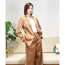 Muyao high-level elite series silk wool material delicate luster as silk satin fashion suit