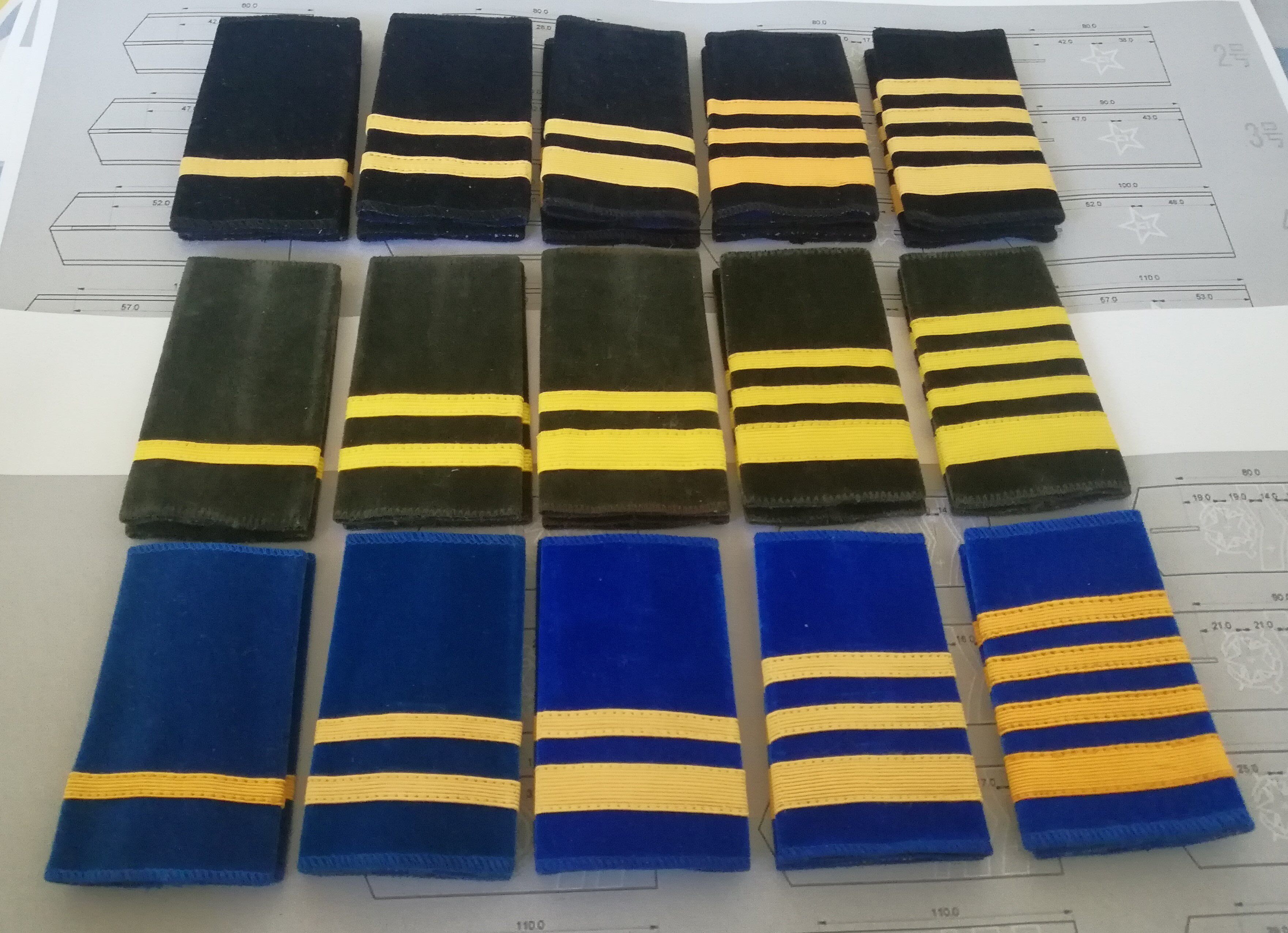 Collection 87 Land, sea and air private first class corporal sergeant staff velvet cover
