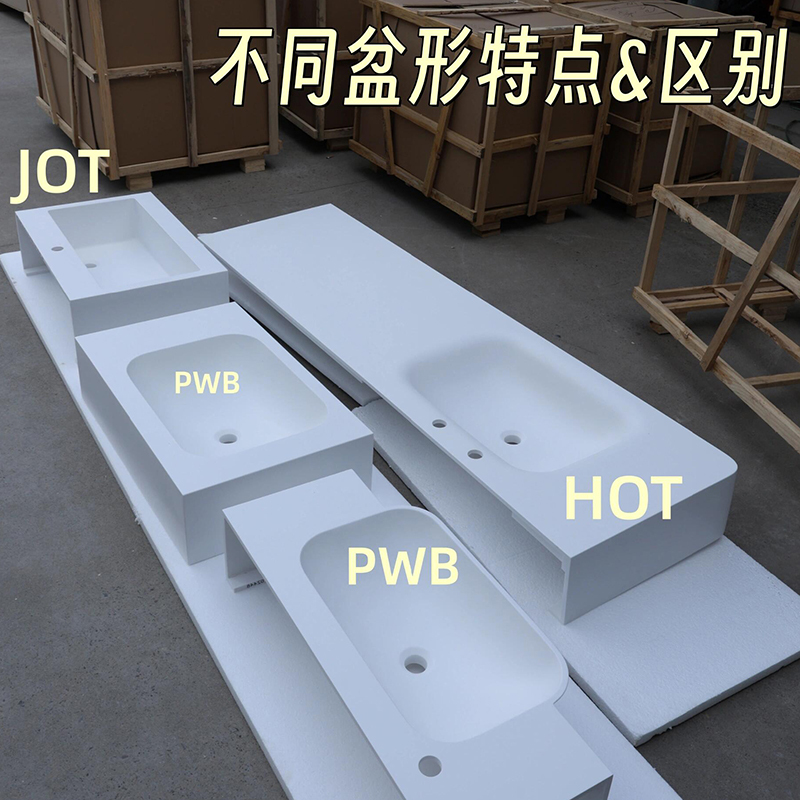 Imported Dupont Corian Integrated Basin Domestic Dulijia Acrylic Countertop Bathroom Cabinet Hand Wash Basin Combination