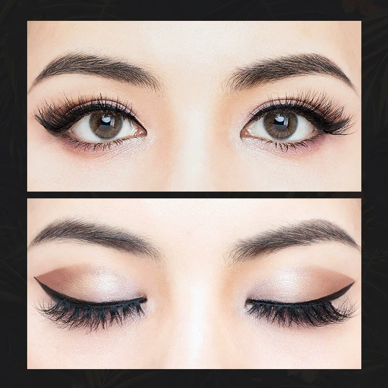 Dense false eyelashes, 3D, European style