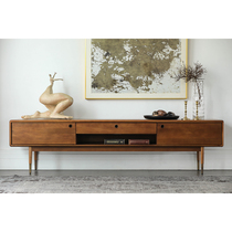 Nordic expression NORHOR Melbourne TV cabinet Antique vintage solid wood furniture Audio-visual small apartment living room