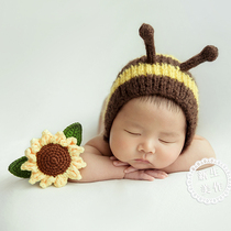 Newborn photography props cute little bee hat 100 days 100 days baby baby baby photo new beautiful work
