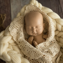 Photo decoration lace flower pad Newborn photography detail layers with retro style elegant and warm props
