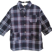 Brand Good Morning* Kindergarten childrens clothing new pure cotton plaid shirt childrens double-layer cotton shirt knitted tops for boys and girls