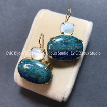 Artist jewelry Anna Palace style lapis lazuli mother-of-pearl ear hook 788 deposit 500 non-refundable and non-exchangeable