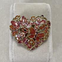 Vintage m onet enamel flower butterfly brooch 1380 deposit 1000 non-refundable