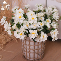 Yangfang small Daisy simulation fake flower retro old hipster living room decoration shooting props Flower shop display ornaments