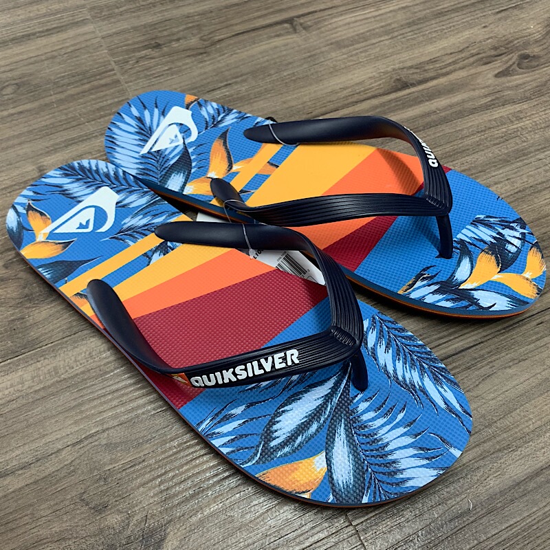 Quiksilver 2026 Men's and Children's Trendy Fashion Sandals, Durable and Versatile Beach Flip-Flops
