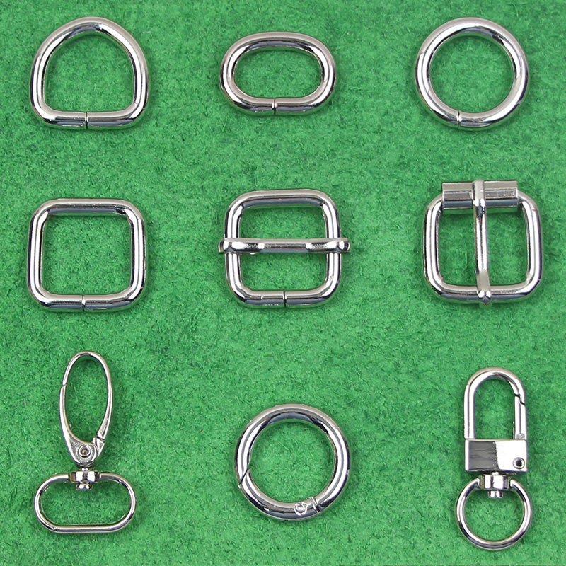 Heart cloth thick real silver Japanese button D-button ring lobster button lobster ring accessories