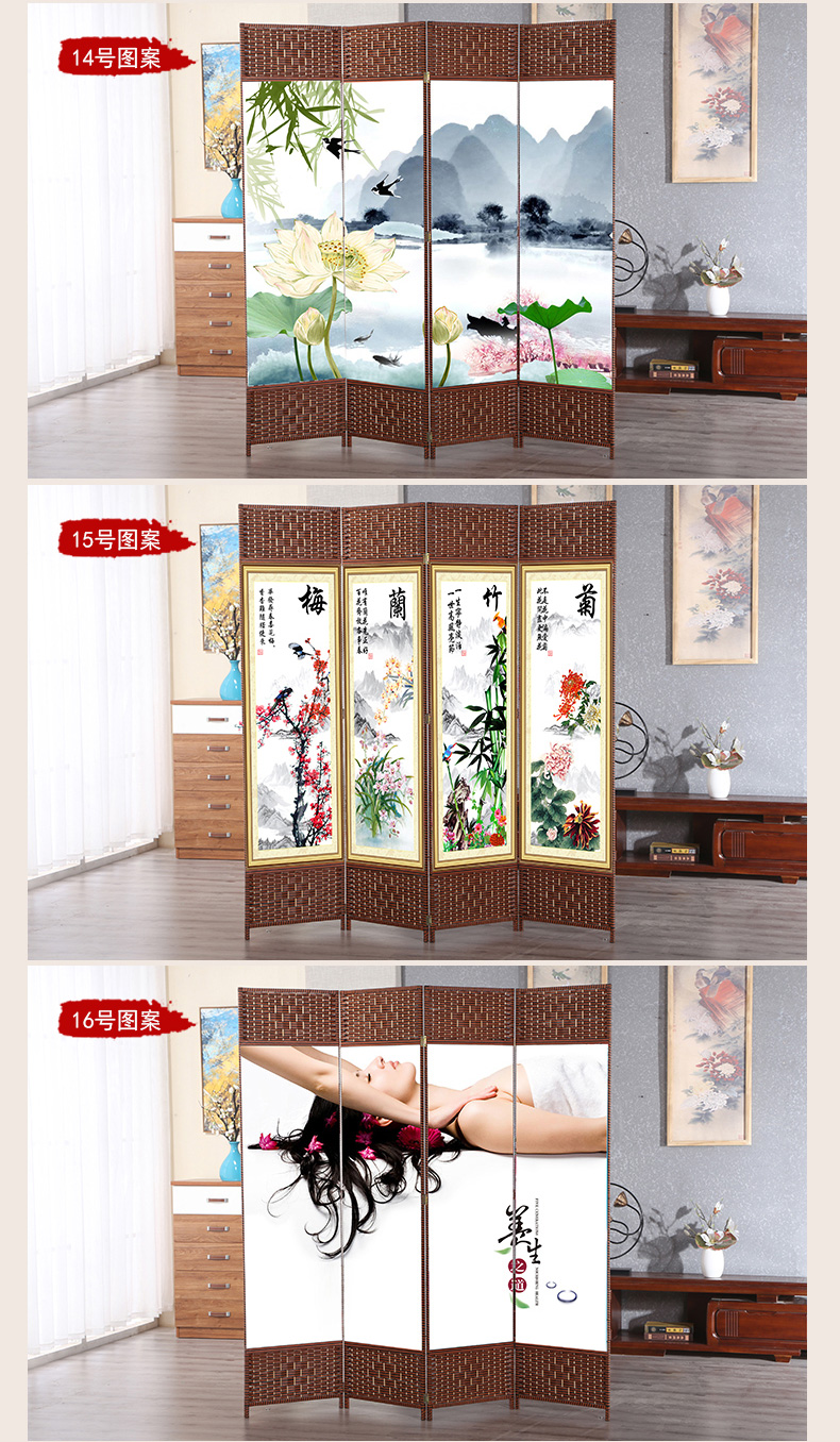 Trung Quốc mới phân vùng màn hình hiện đại hai mặt đơn giản gấp phòng khách gấp văn phòng phòng ngủ di động màn hình hiên - Màn hình / Cửa sổ vach ngan ban tho