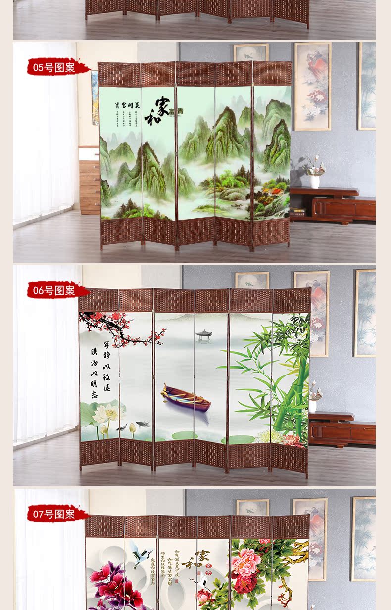 Trung Quốc mới phân vùng màn hình hiện đại hai mặt đơn giản gấp phòng khách gấp văn phòng phòng ngủ di động màn hình hiên - Màn hình / Cửa sổ vach ngan ban tho