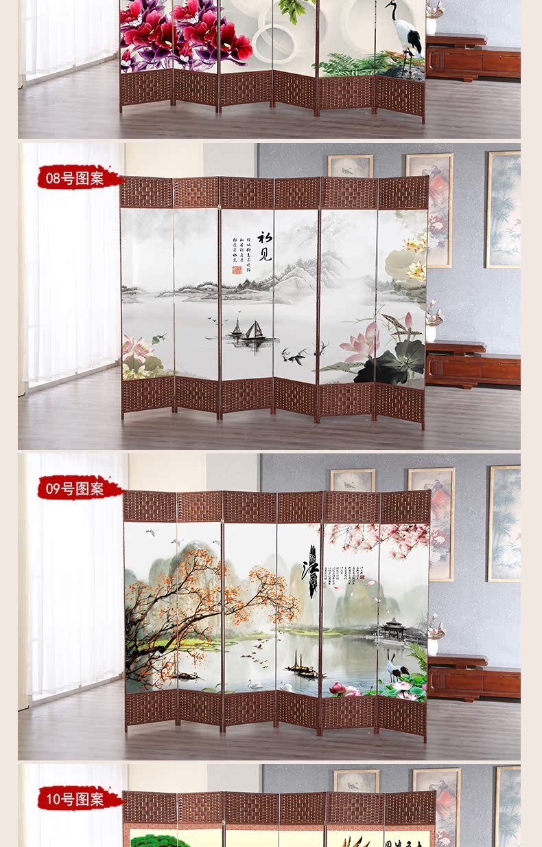 Trung Quốc mới phân vùng màn hình hiện đại hai mặt đơn giản gấp phòng khách gấp văn phòng phòng ngủ di động màn hình hiên - Màn hình / Cửa sổ vach ngan ban tho