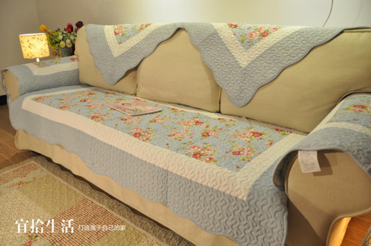 Vườn xanh hai mặt vải cotton hộ gia đình bốn mùa phổ quát phòng khách sofa đệm sofa - Ghế đệm / đệm Sofa mẫu đệm ghế sofa gỗ đẹp