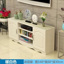 Modern TV cabinet length 120 140 160cm width 30 deep 60 80cm high tempered glass living room storage high cabinet