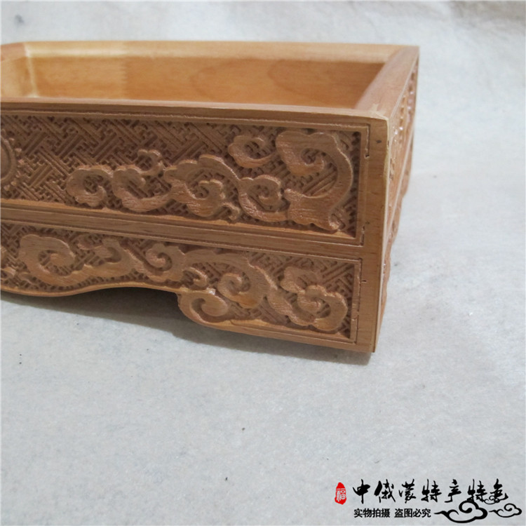 Mông Cổ tấm gỗ khay kẹo món ăn thực phẩm sữa Nhà hàng Mông Cổ cung cấp hàng thủ công tính năng rắn gỗ khắc tấm gỗ - Tấm đũa mun
