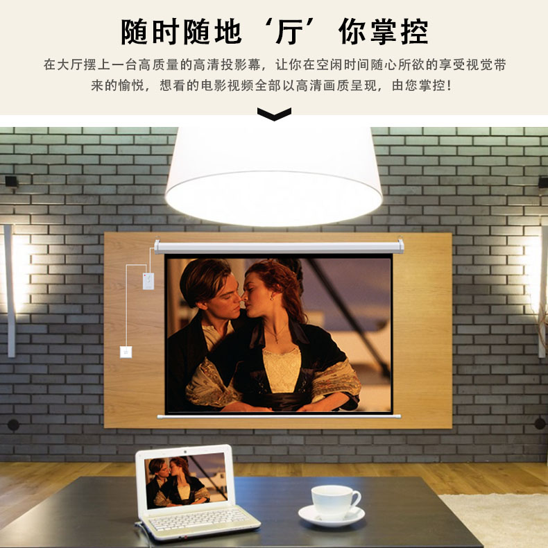 Thunder Cannon DLP800W Micro Projector Home HD Điện thoại di động Máy chiếu thông minh Văn phòng thông minh Không có TV màn hình