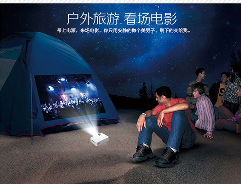 Thunder Cannon Projector Không dây Wifi HD 1080 TV Văn phòng Máy cầm tay Nhà hát nhỏ Mini