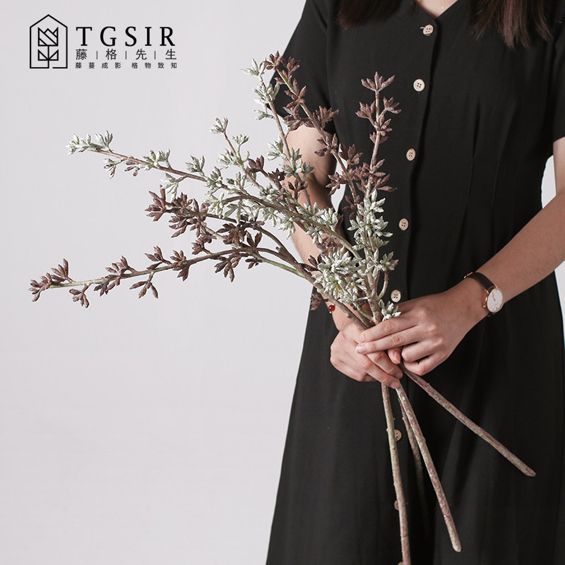 Emulated eucalyptus fruit living room dining room Fruit Decoration Fake Bouquet Furnishing Retro Floral Art Building Materials Photography Props