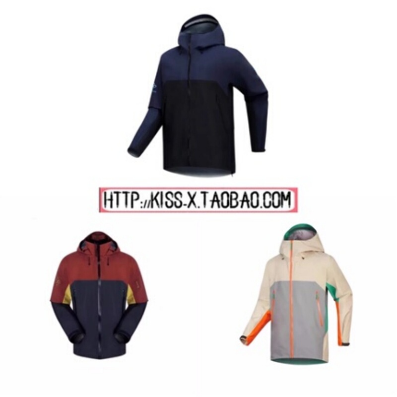 2025 European and American Trendy New Style Songzang Collaboration Outdoor Functional Color-Blocking Hardshell Couple's Jacket