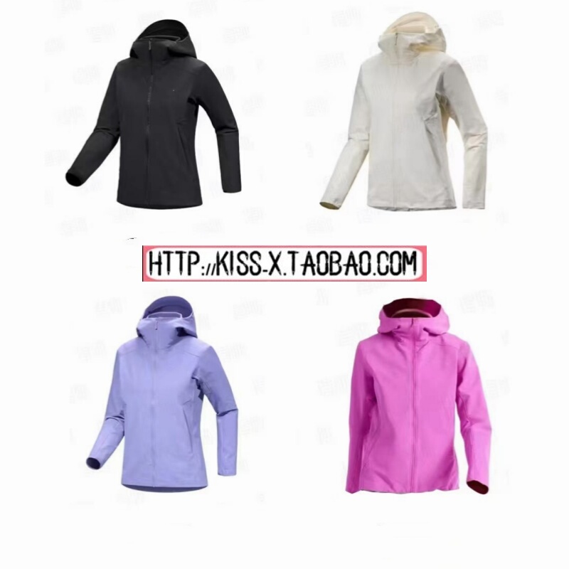 2026 European and American Trendy New Style Hoody Outdoor Functional Women's Soft Shell Waterproof Windproof Breathable Hooded Jacket