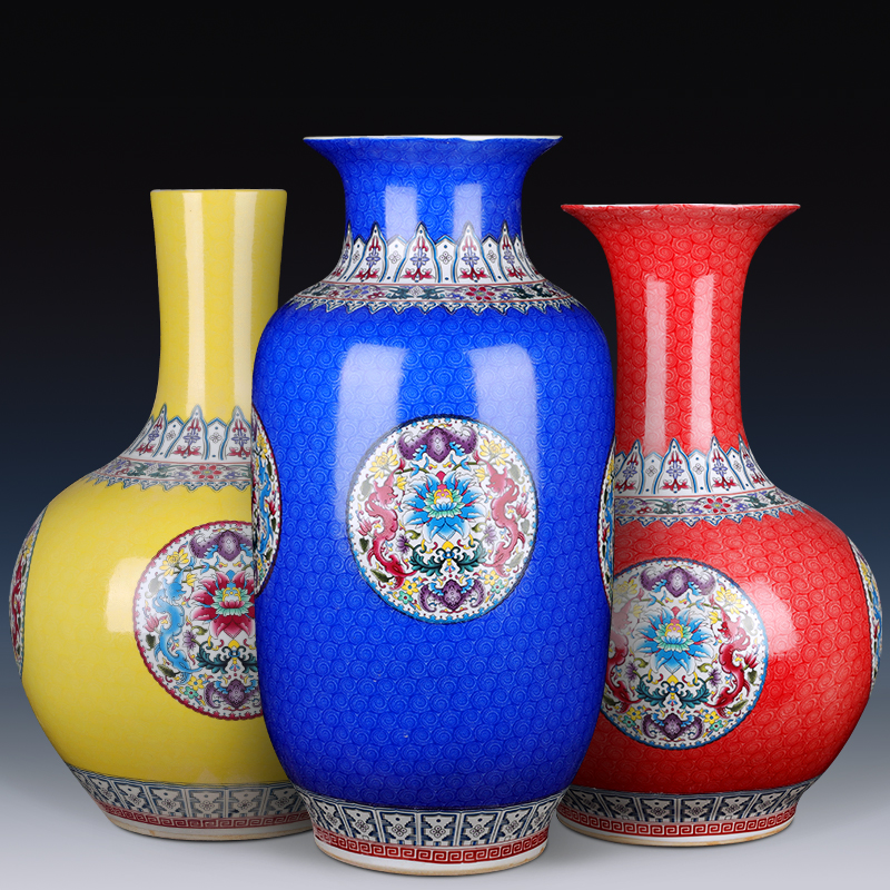 Jingdezhen ceramics new Chinese style of large vases, flower arranging TV ark adornment idea gourd furnishing articles large living room