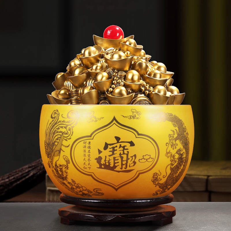 Jingdezhen ceramics basin of the sitting room porch ark save gold furnishing articles furnishing articles opening gifts COINS