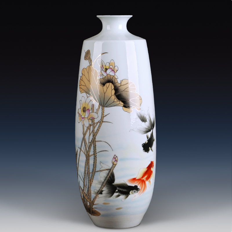 Contracted and I jingdezhen ceramics vase famille rose porcelain gifts sitting room porch home new home furnishing articles flower arrangement