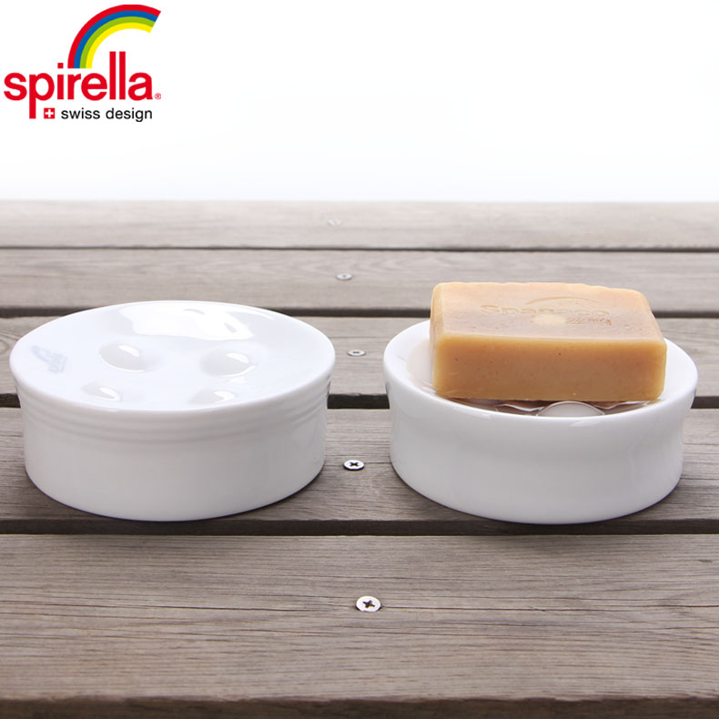 SPIRELLA/silk pury fashion simple Apollo ceramic toilet soap box of creative European - style soap box