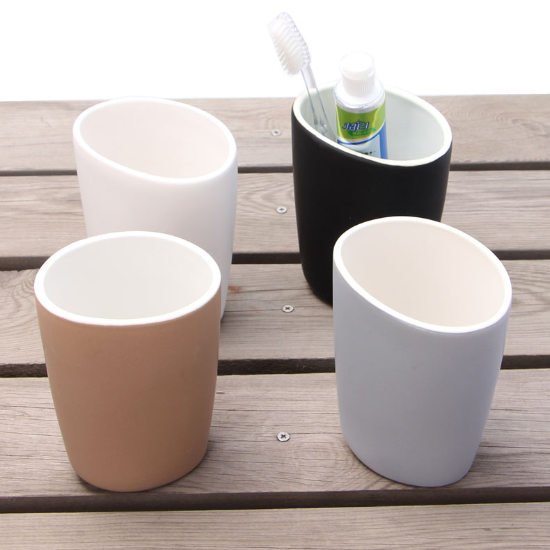 SPIRELLA stone bathroom ceramic/silk pury contracted couples gargle creative brush my teeth cup toothbrush cup