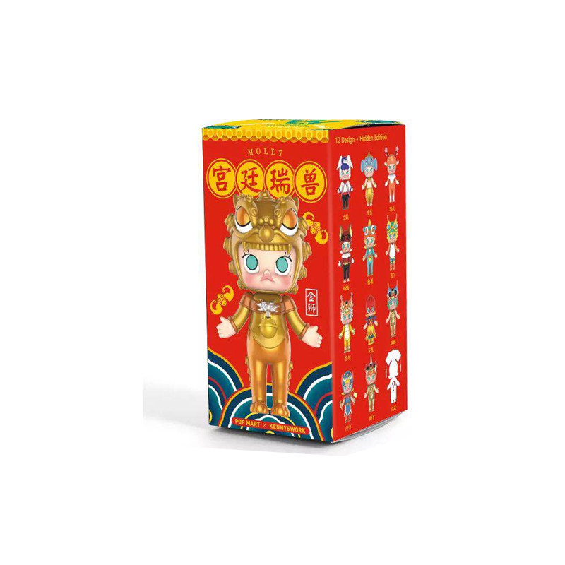 满99包邮POPMART Molly宫廷瑞兽系列公仔盲盒可爱手办摆件潮玩-淘宝