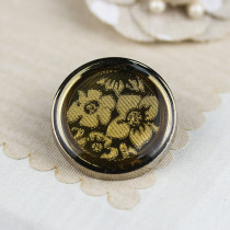 23MM gold drop glossy metal button suit button windbreaker sweater high-grade clothing dress buckle children