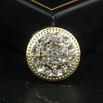 Diameter 25MM high grade rhinestone metal button sweater button high quality cashmere coat button coat button