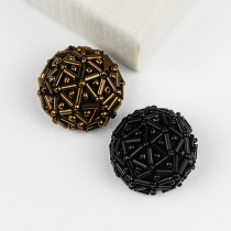 26-36mm high-end hand-stitched pearl button hand button mushroom-shaped cashmere woolen coat sweater button