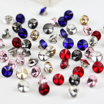 High-grade crystal glass black shirt small button shirt dress red button Joker sweater cardigan button