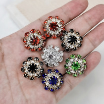 High-end Claw Rhinestone Red Button Womens Coat Blade Coat Blade Coat Blade