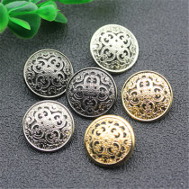 High Gear Clothing Denim Metal Button Woman Small Suit Hollowed-out Wind Clothes Buttoned With Big Coat Button Gold Button