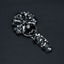 High-grade luxury mink fur fur button buckle Mink coat button pair buckle Crystal rhinestone decorative buttons