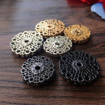 Upscale metal pattern press buckle female large coat dark buttoned gold invisible buckle sweater dresses clothing and clothing buttons