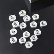 11MM Taiwan high light resin shirt small button upscale shirt open shirt with four holes round clothes button