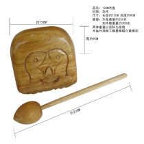 Wooden fish 12CM 12cm wooden fish handmade wood Pisces Taoism supplies buddhism appliance percussion Buddhism