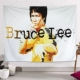 Ngôi sao võ thuật Bruce Lee treo vải trang trí đầu giường vải nền phòng ngủ poster treo bức tranh tường ký túc xá - Tapestry