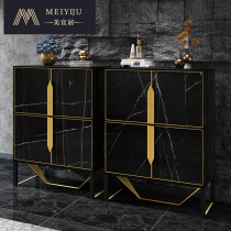 Light extravagant bucket cabinet Serie minimalist Four-bucket cabinet Entry into the house Fancy Locker American Lockers Rock plate finish Decorative Cabinet