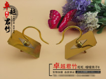 Embroidered eye Jade bird Bird cage hook Wax mouth hemp square cage hook Copper hook Iron hook Boutique square cage hook Accessories hook