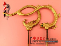 Thrush bird cage hook Brass dragon and phoenix hook Brass dragon hook Bird cage brass hook Boutique hook accessories