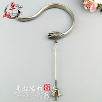 Boutique bird cage accessories thrush brass hook golden faucet adhesive hook widened large stainless steel bird cage adhesive hook