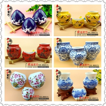 Thrush bird food bowl chicken heart Cup general can Round Pot food cylinder Crescent bird food Cup thrush bird cage food can Bird Cage accessories